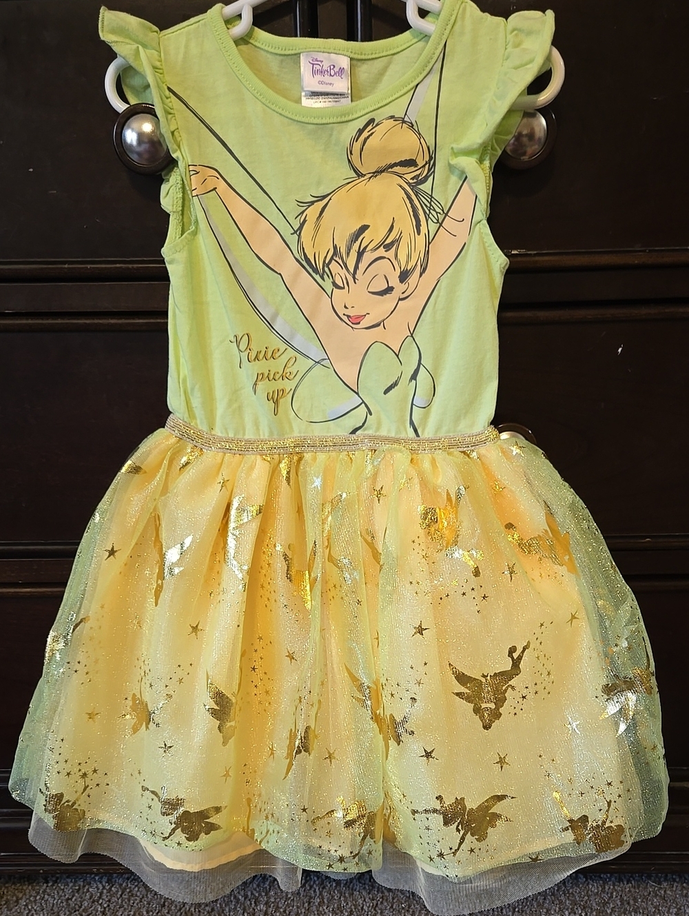 Disney Tinker Bell Green & Yellow Fairy Dress